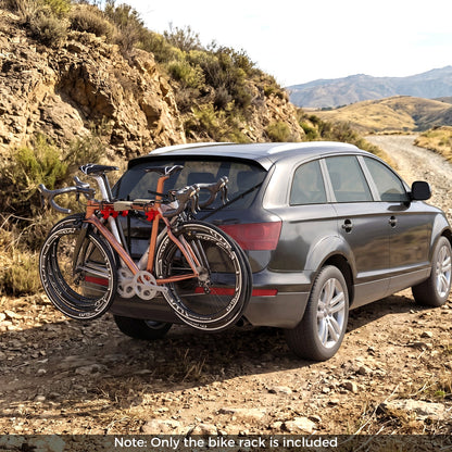 3-Bike Trunk Mount Bike Rack with Anti-Sway and Soft Padding