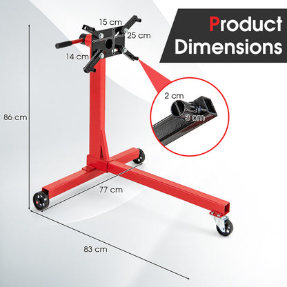 340 Kg/ 680 Kg Capacity Engine Stand with 360 Degree Rotating Head-340 Kg