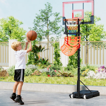 360° rotating basketball rebounder with 4 tool-free hooks