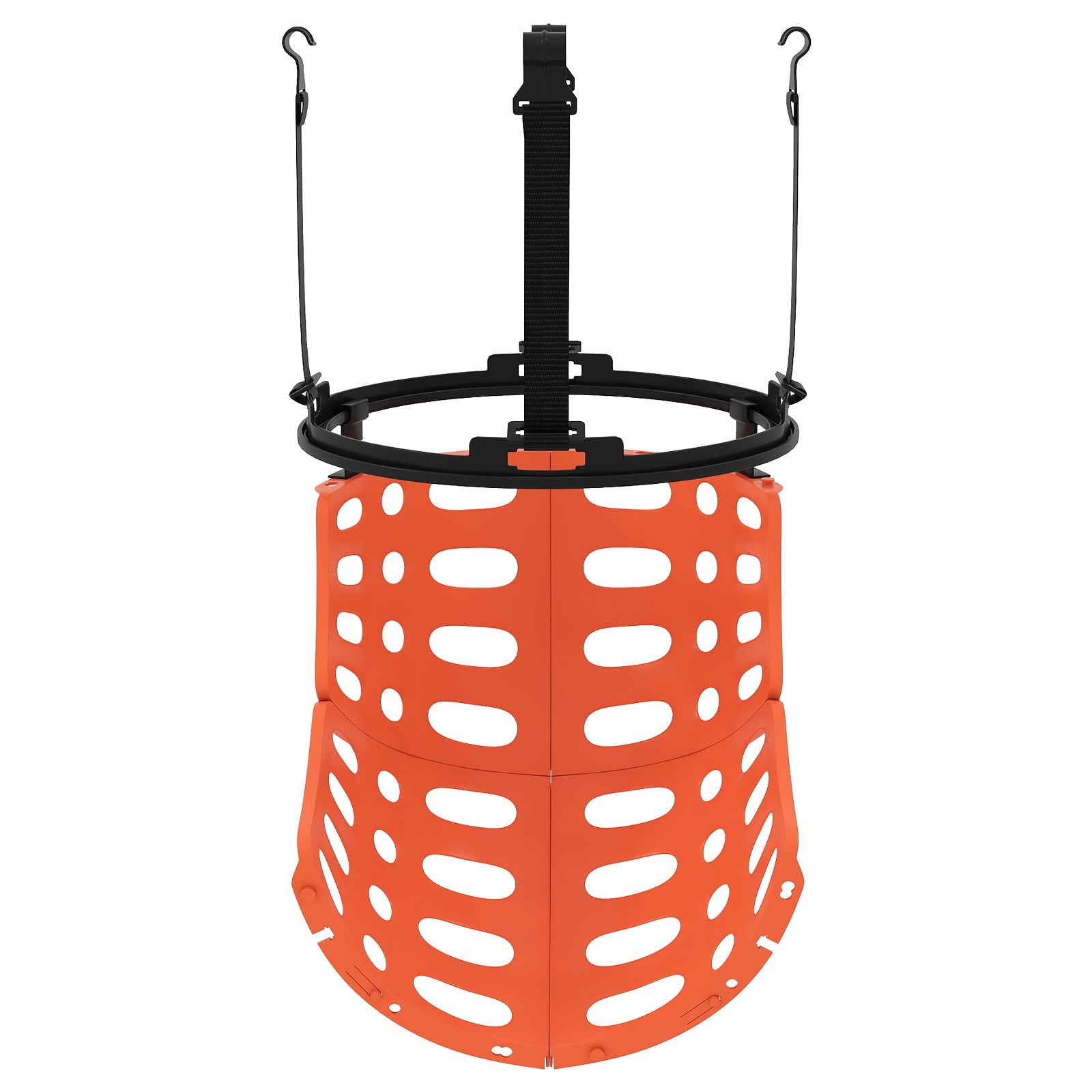 360° rotating basketball rebounder with 4 tool-free hooks
