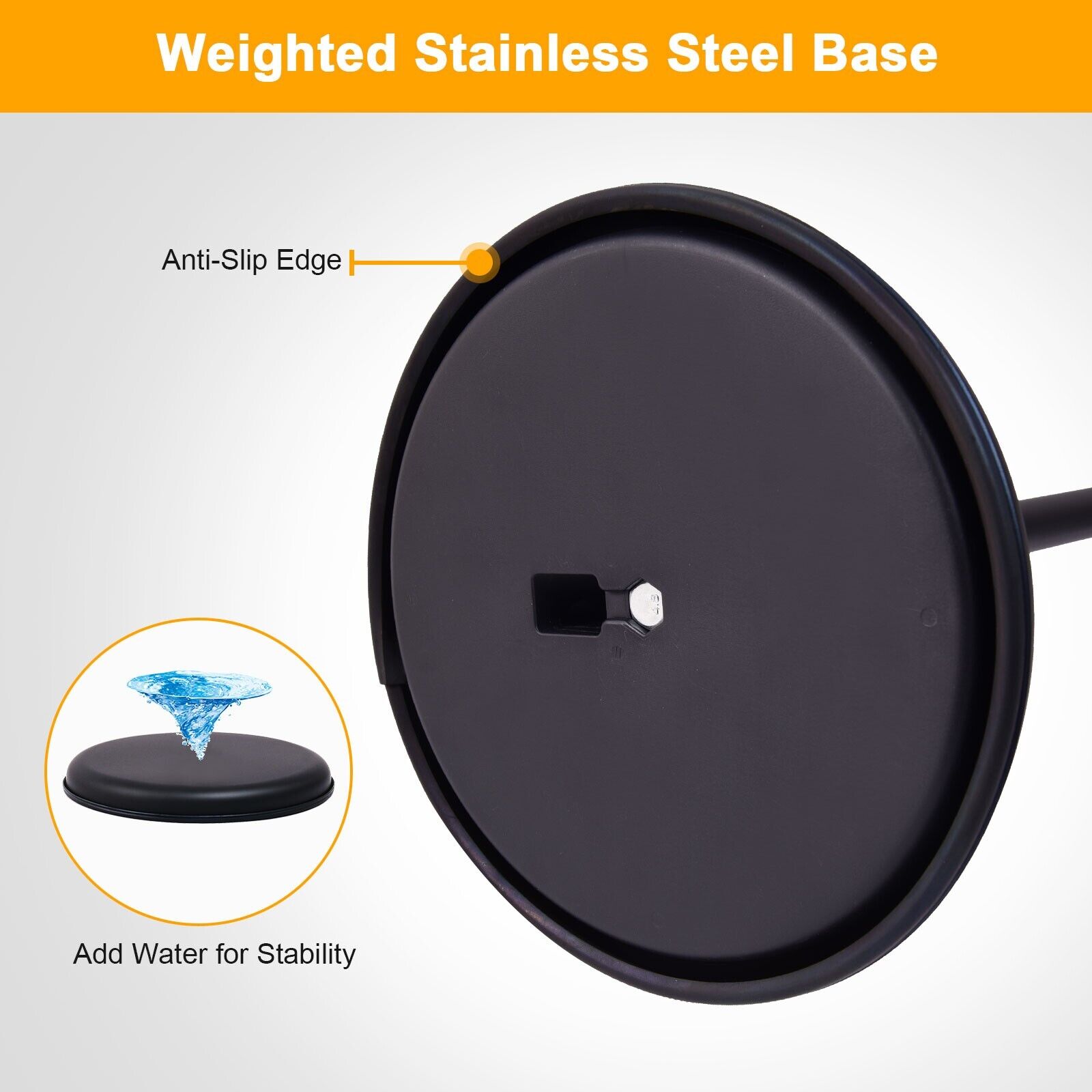 360 Degrees Rotatable A4 Poster Stand with Adjustable Height-Black