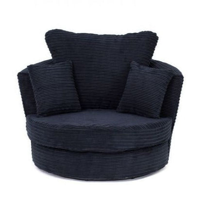 Porto Jumbo Cord Corner Sofa - Grey