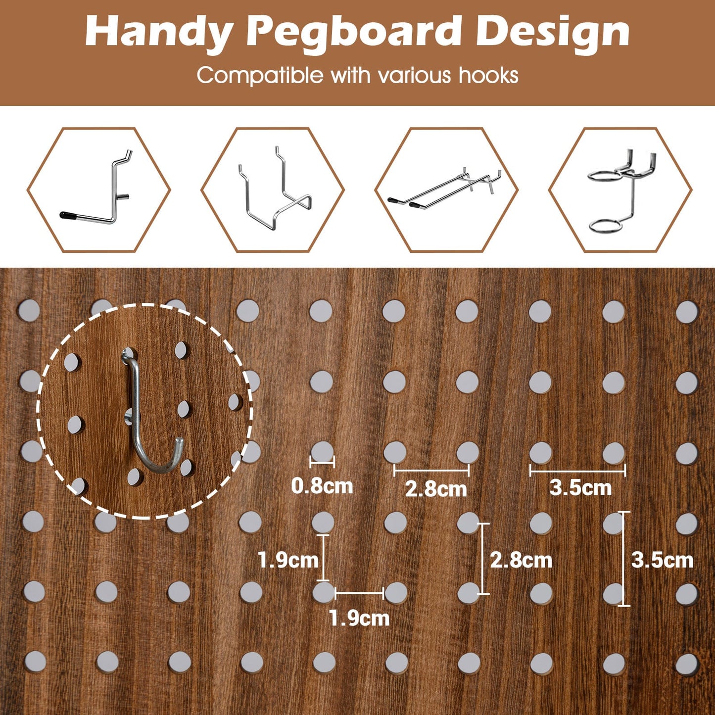 170cm 4-Panel Folding Room Divider with 360° Metal Hinges and Solid Wood Frame-4-Panel