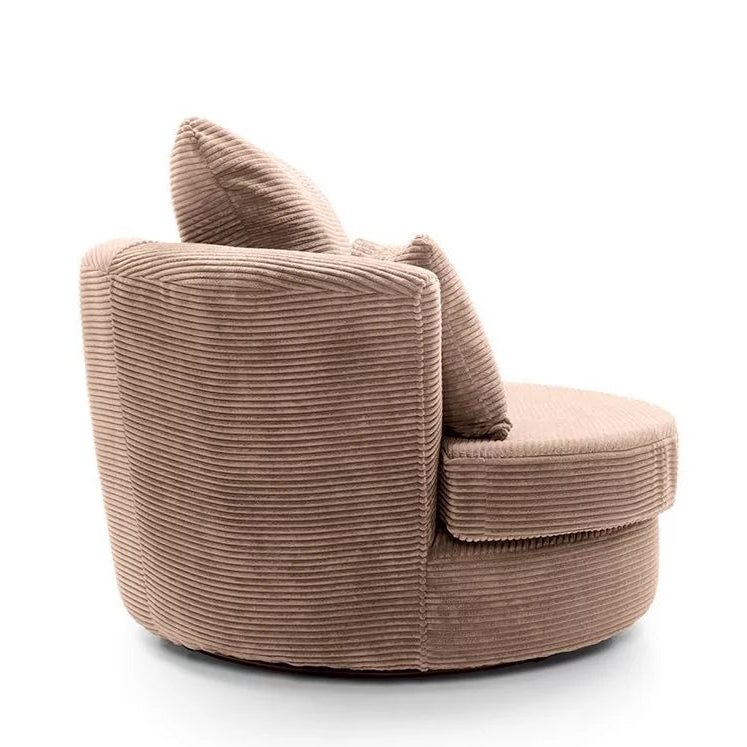 Jill Jumbo Swivel Chair - Brown