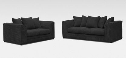Daniel Jumbo Cord 4 Seater Corner Sofa Coffee - Right and Left Arm - Available in Other Colours