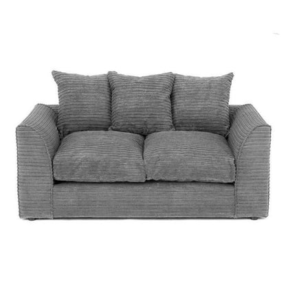 Porto Jumbo Cord Corner Sofa - Brown