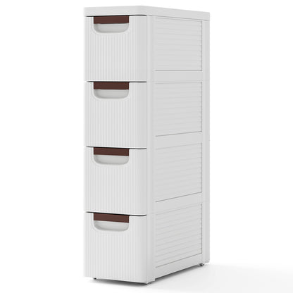 3/4/5/6-Drawer Narrow Storage Cabinet for Small Space-4-Tier