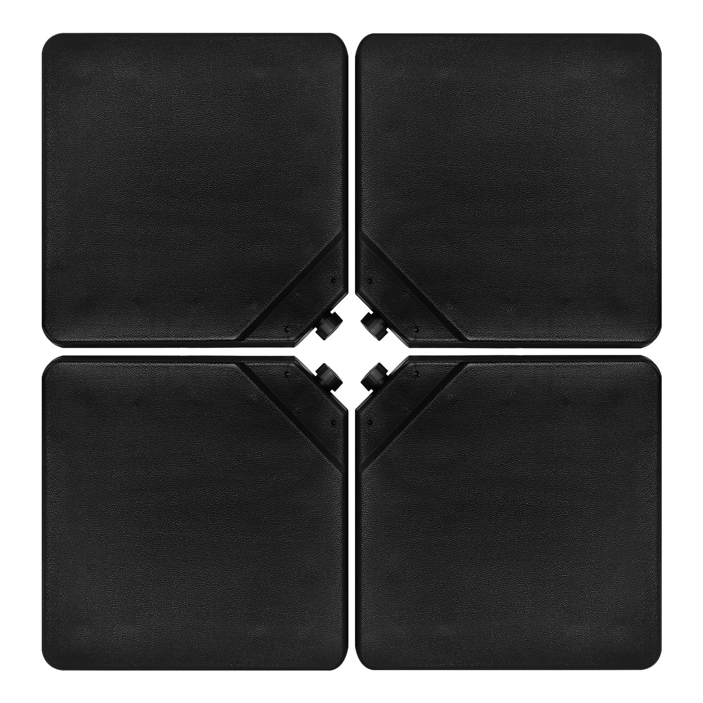 4 Pieces Portable Square Outdoor Umbrella Base with Handle