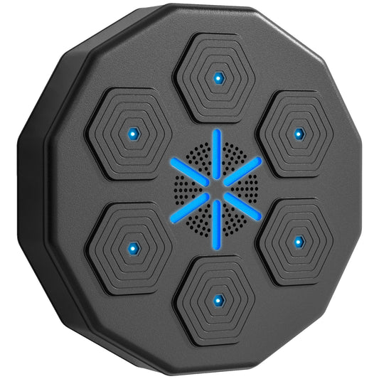 SPORTNOW Music Boxing Machine with Bluetooth Connection and LED Light Smart, Wall Mounted for Punching Beat Boxing Training