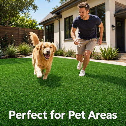 5 x 1 M Artificial Turf Rug with Low 7 mm Pile Height and Drainage Holes