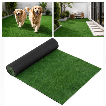 5 x 1 M Artificial Turf Rug with Low 7 mm Pile Height and Drainage Holes