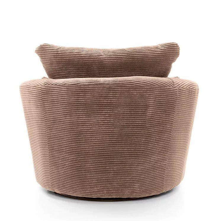 Jill Jumbo Swivel Chair - Brown