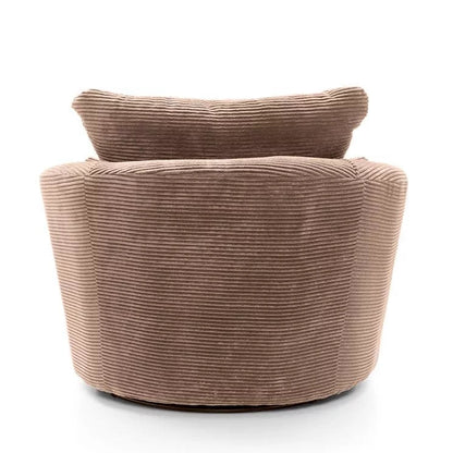 Jill Jumbo Swivel Chair - Brown