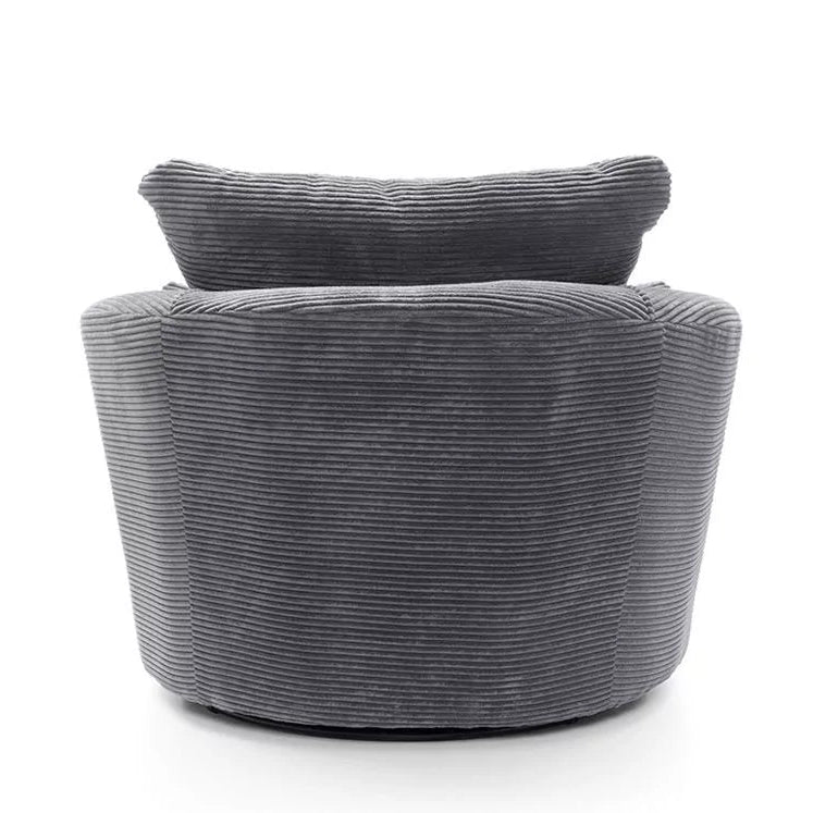 Jill Jumbo Swivel Chair - Grey