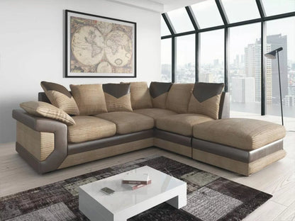 Dino Jumbo Cord Corner Sofa Suite