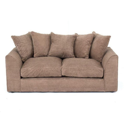 Porto Jumbo Cord Corner Sofa - Grey