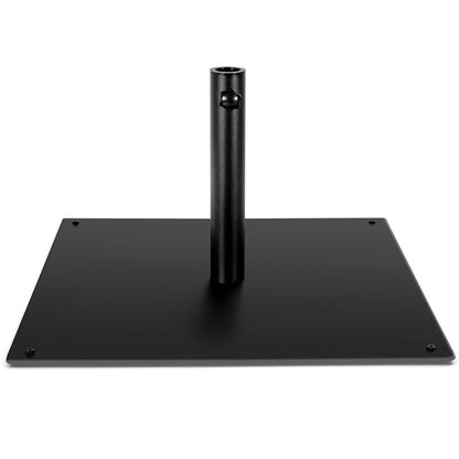 63 CM Patio Umbrella Base with 4 Adjustable Footpads for Patio Poolside-Black