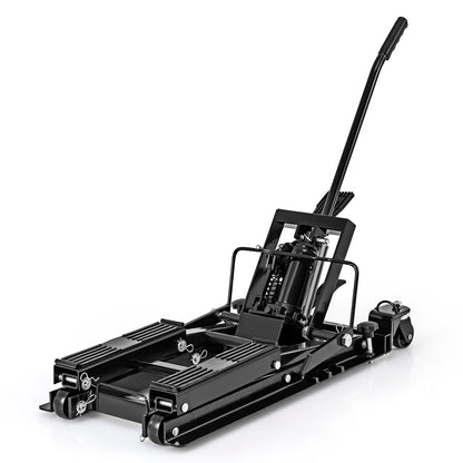 680 kg Motorcycle Hydraulic Lift with 3-Level Height Adjustable Platform-Black