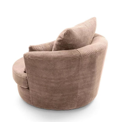 Jill Jumbo Swivel Chair - Brown