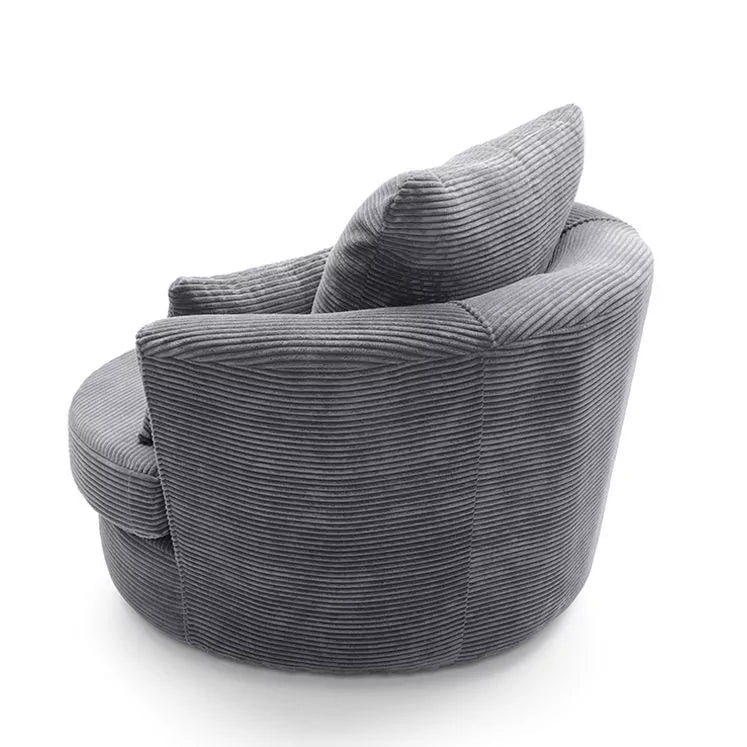 Jill Jumbo Swivel Chair - Grey