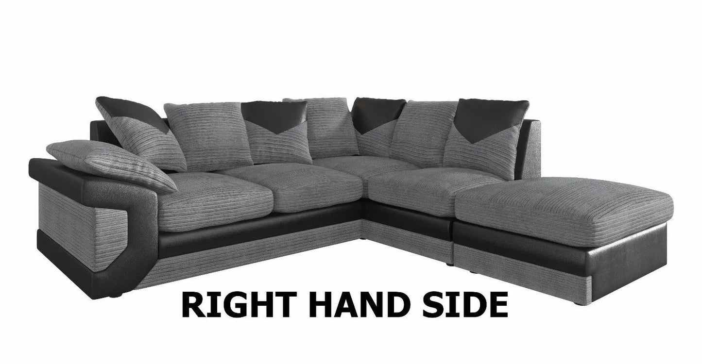 Dino Jumbo Cord Corner Sofa Suite