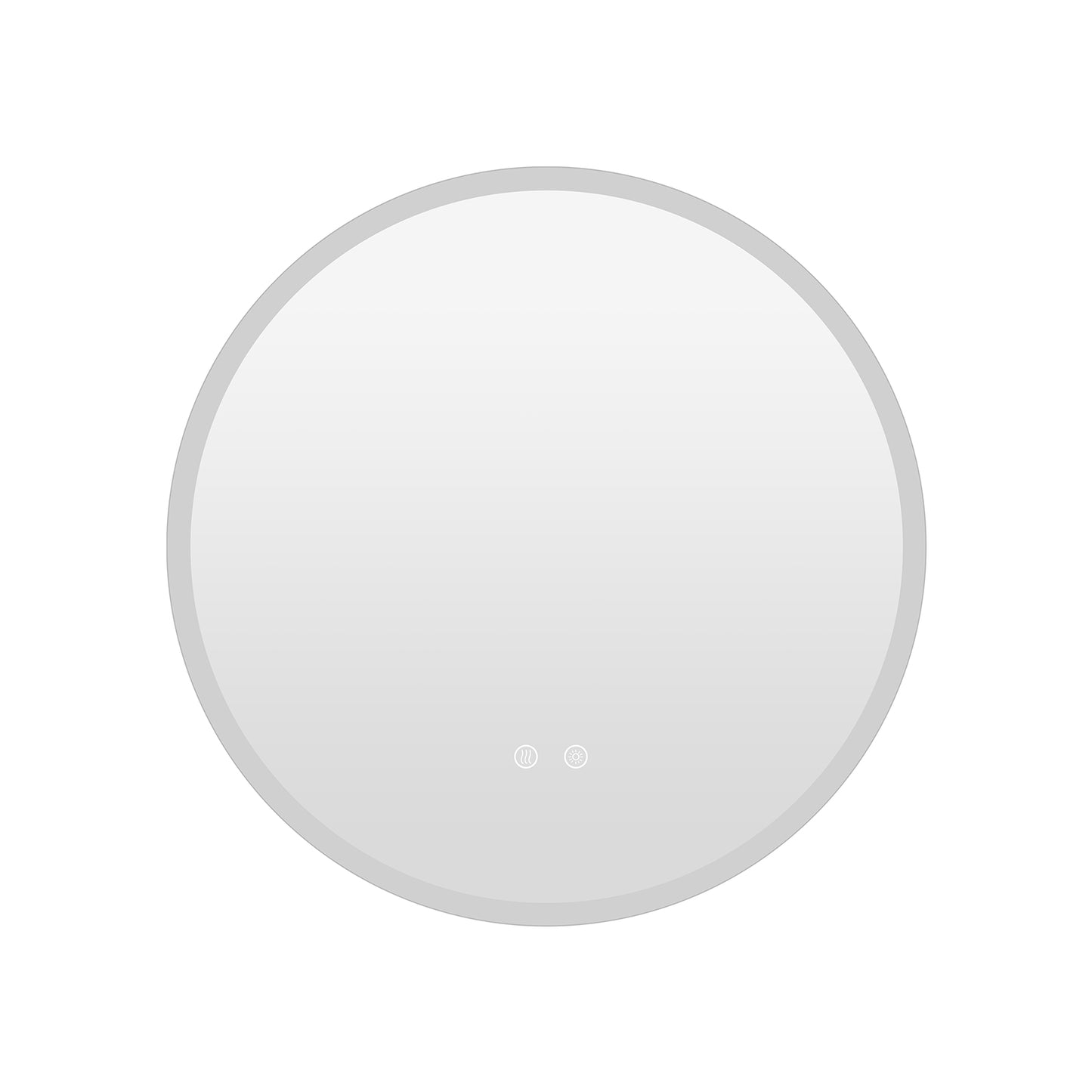 70 CM Round LED Bathroom Mirror Wall-mounted Backlit Vanity Makeup Mirror with 3 Light Colors