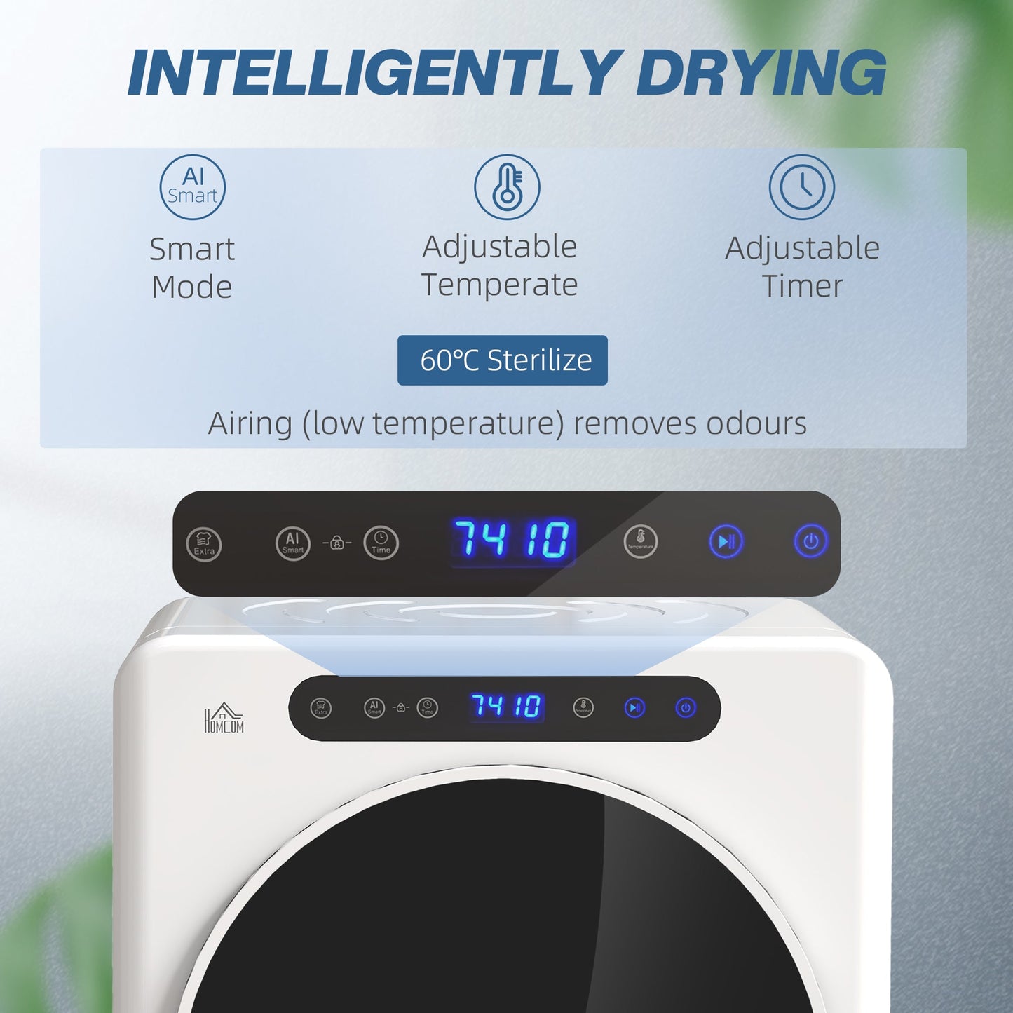HOMCOM 4kg Compact 40-60â  Tumble Dryer - White