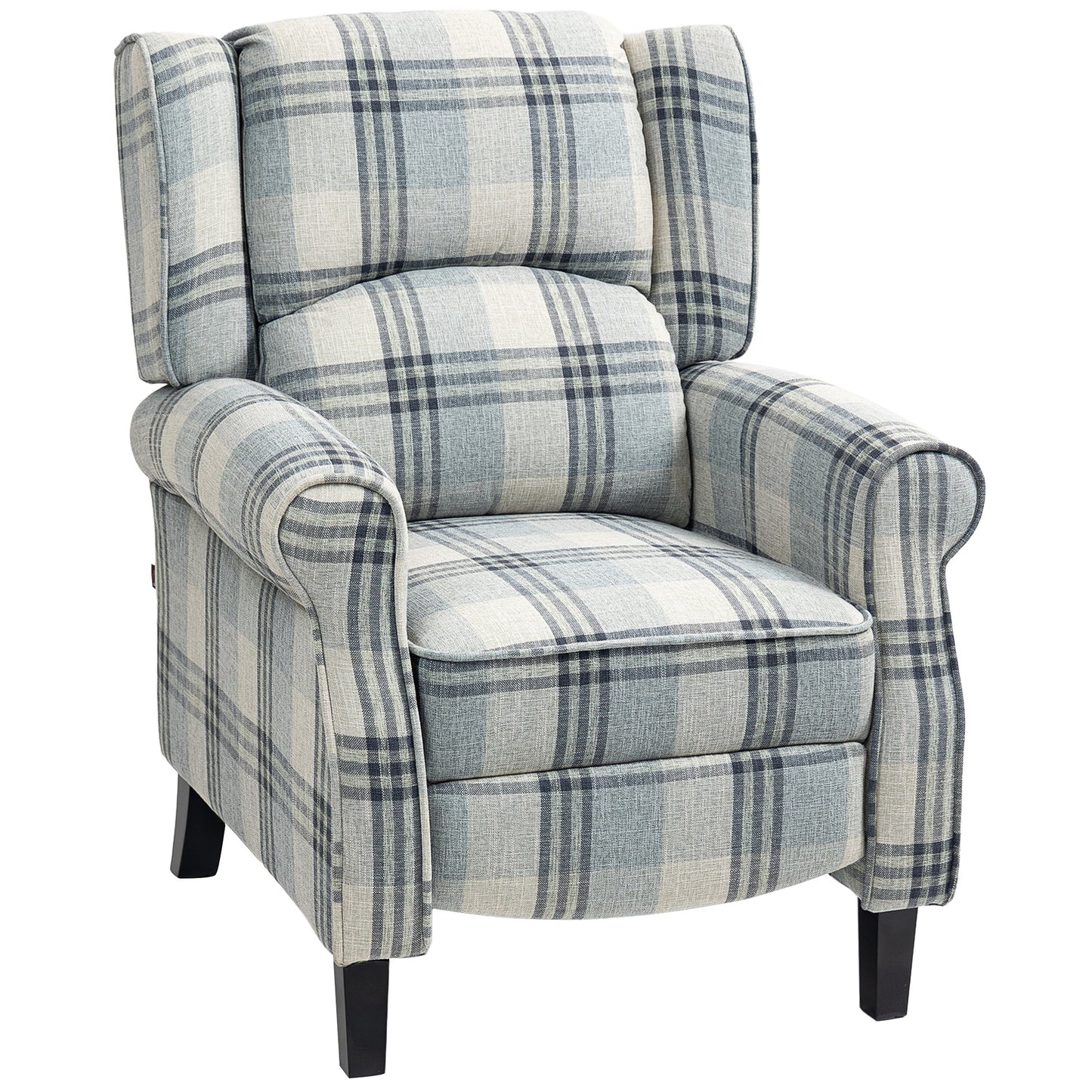 HOMCOM 160Â° Reclining Armchair, with Footrest - Grey