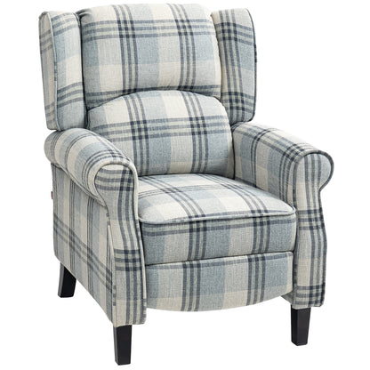 HOMCOM 160Â° Reclining Armchair, with Footrest - Grey