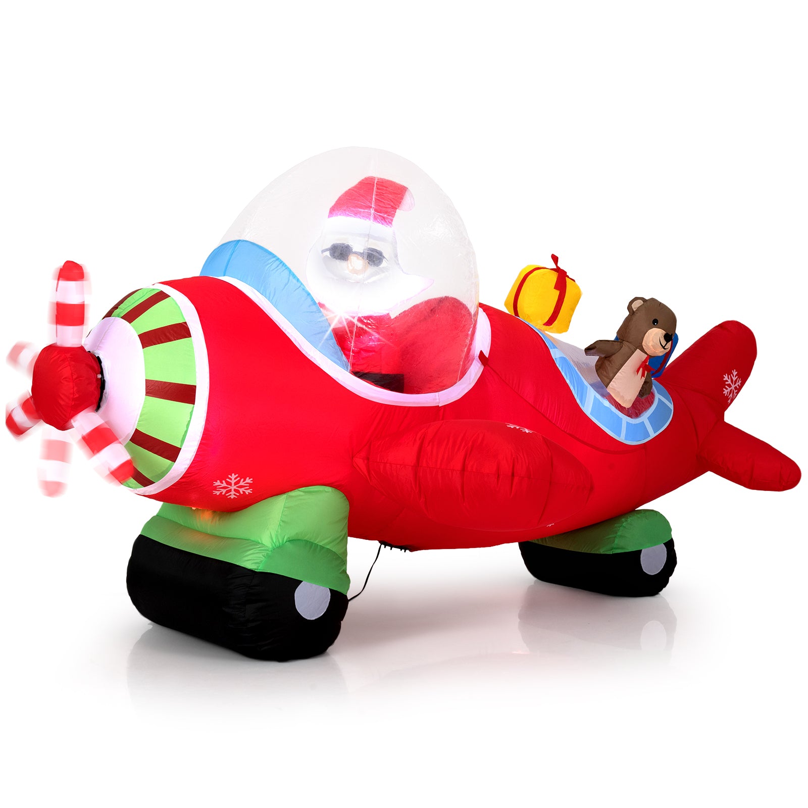 7.2 Feet Animated Inflatable Santa on Plane