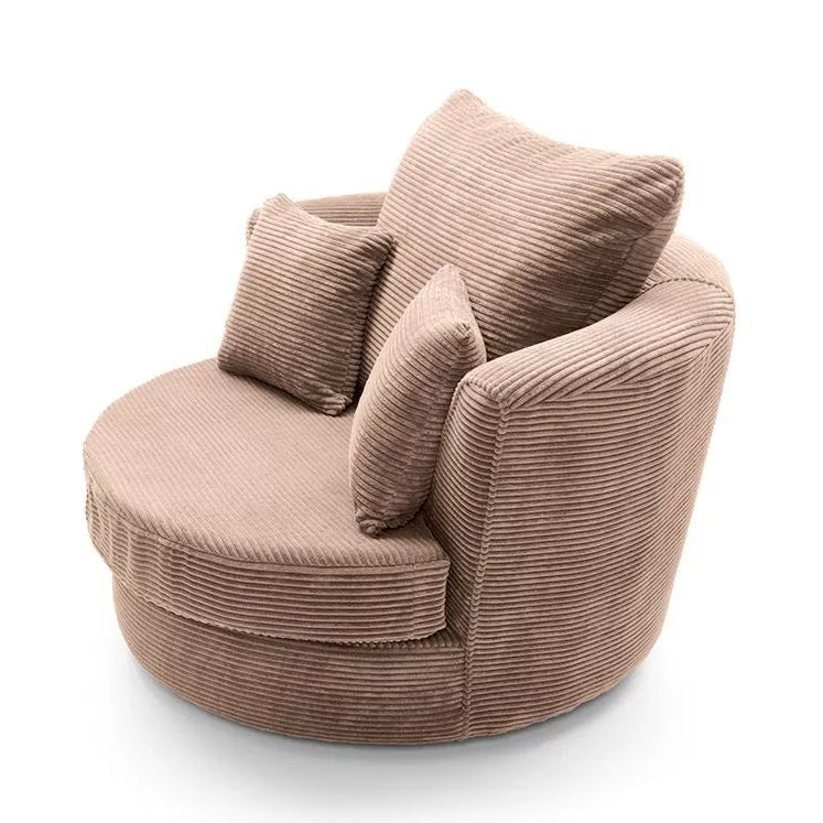 Jill Jumbo Swivel Chair - Brown