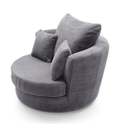 Jill Jumbo Swivel Chair - Grey