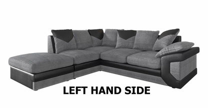 Dino Jumbo Cord Corner Sofa Suite