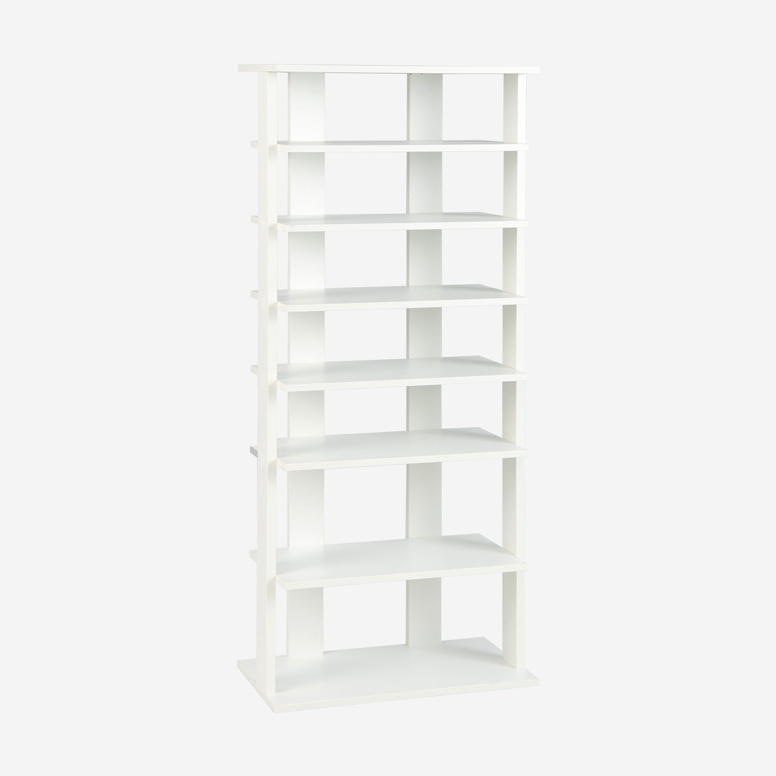 Shoe rack 7-tier shoe rack in retro style 45 x 25 x 110.5 cm white