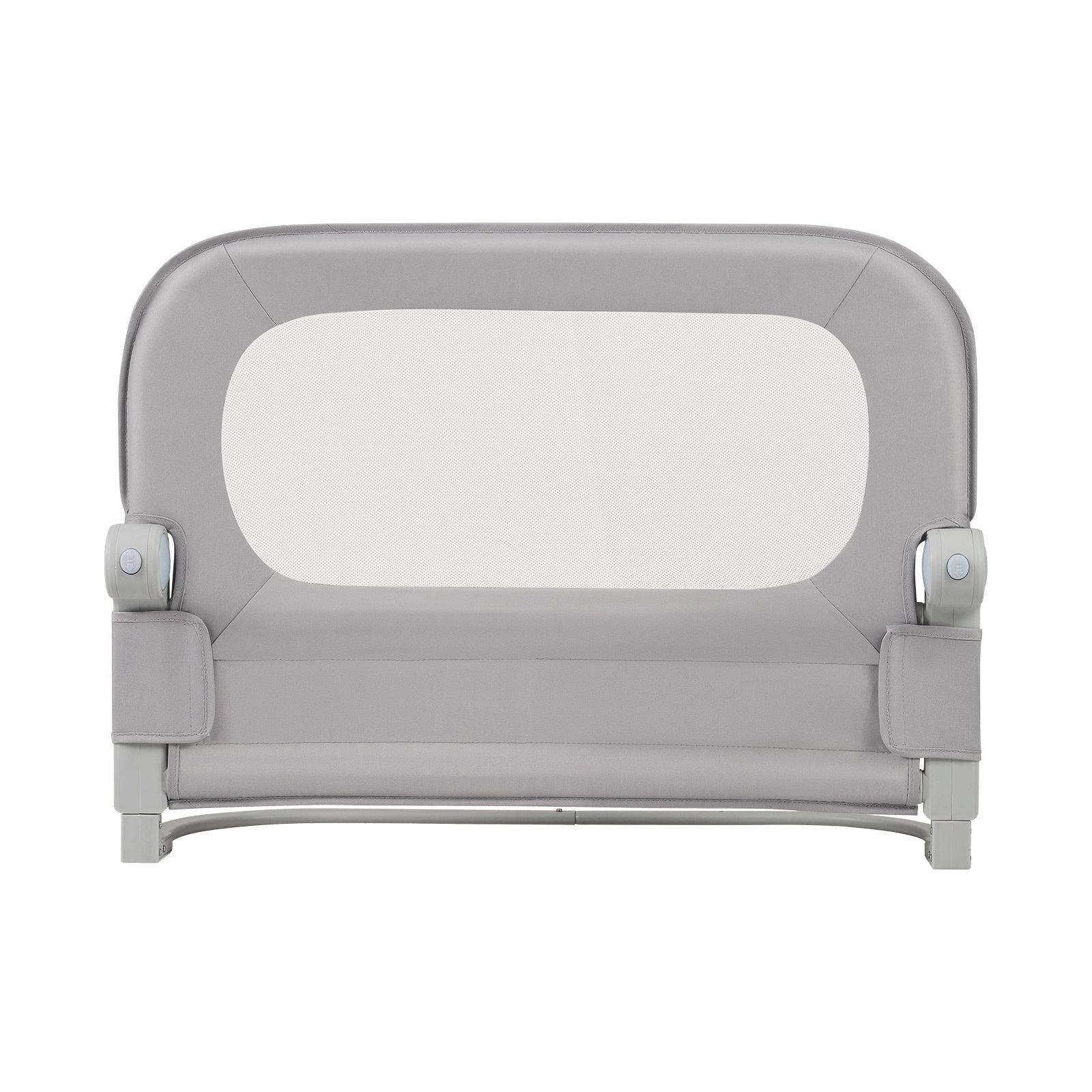 80 cm Long Adjustable Baby Bed Rail Guard with Extra Buckle-Grey