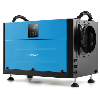 80L/Day Crawl Space Dehumidifier Commercial Dehumidifier with 3 Modes-Blue