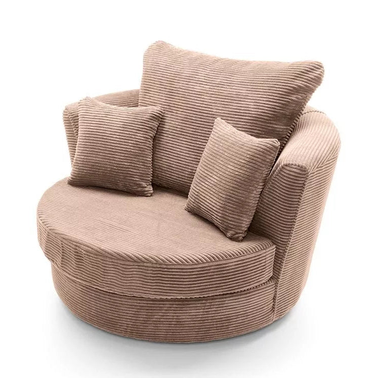 Jill Jumbo Swivel Chair - Brown