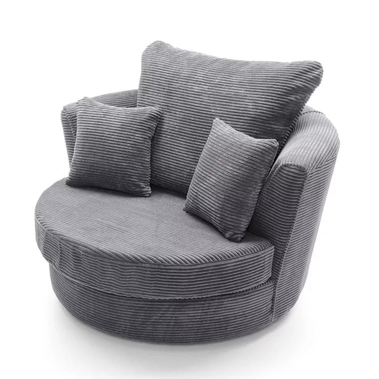 Jill Jumbo Swivel Chair - Grey