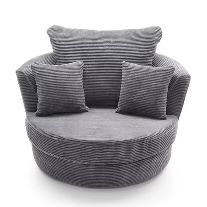 Jill Jumbo Swivel Chair - Grey
