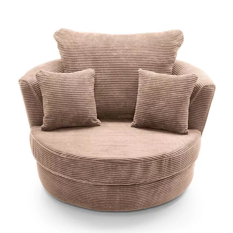Jill Jumbo Swivel Chair - Brown