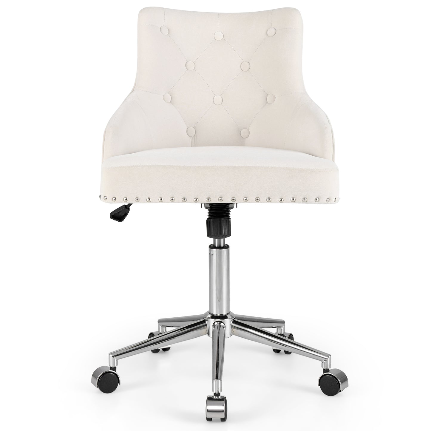 Adjustable 360° Swivel Accent Armchair-Beige
