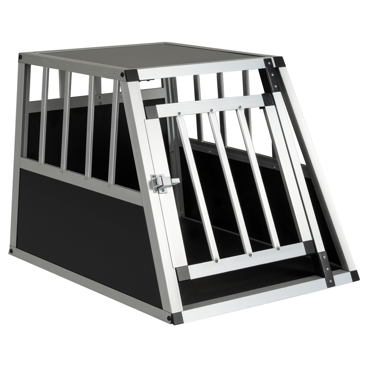 Aluminum Dog Transport Box with Lockable Door Divider for Small Puppy