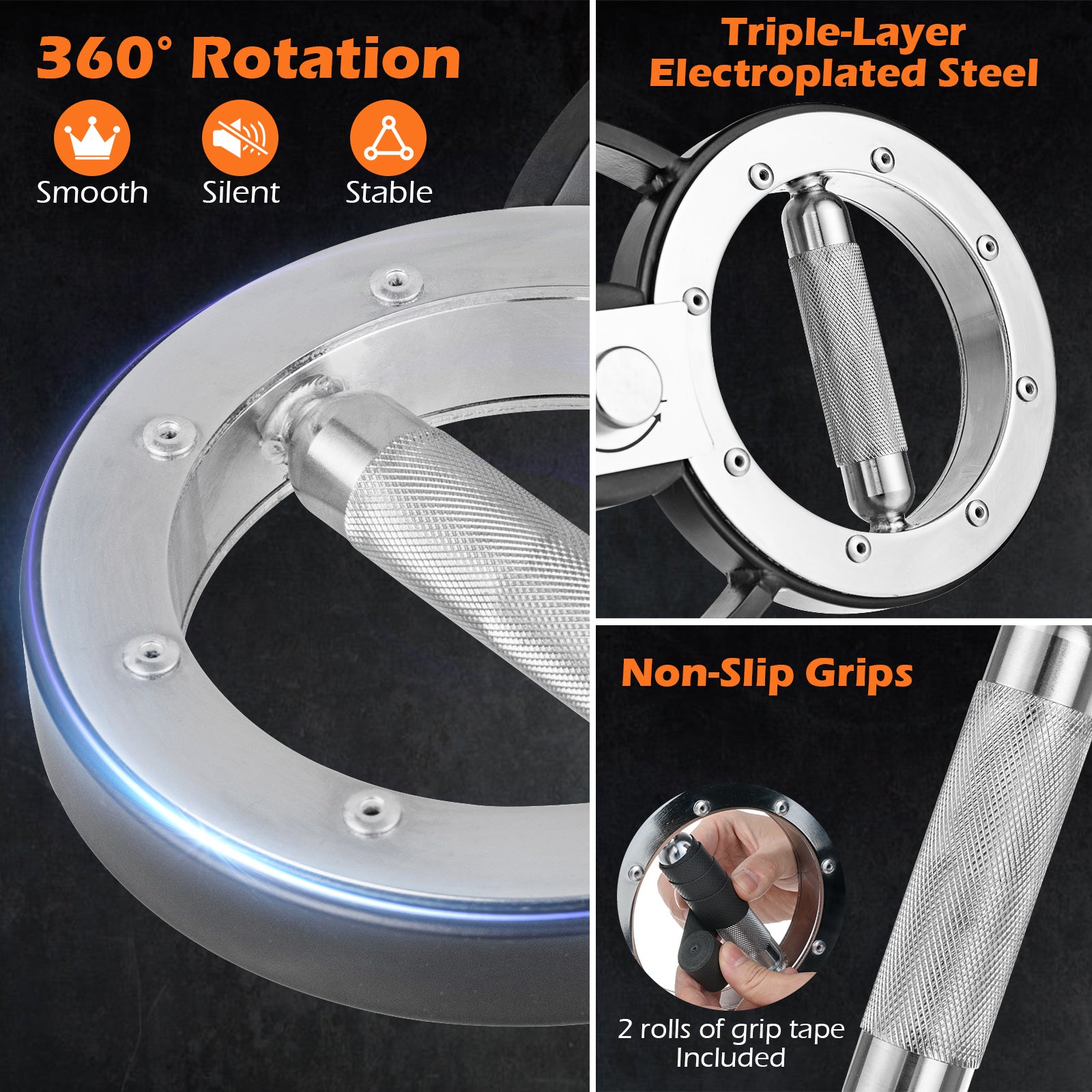 Arm Workout Equipment with Adjustable Resistance for Men and Women