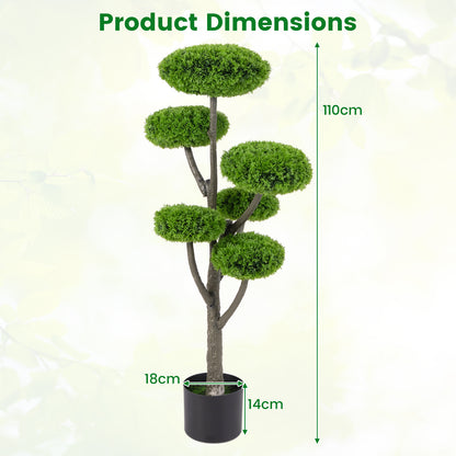 Artificial Cypress Topiary Ball Tree Fake Shrub Plant Cedar Tree