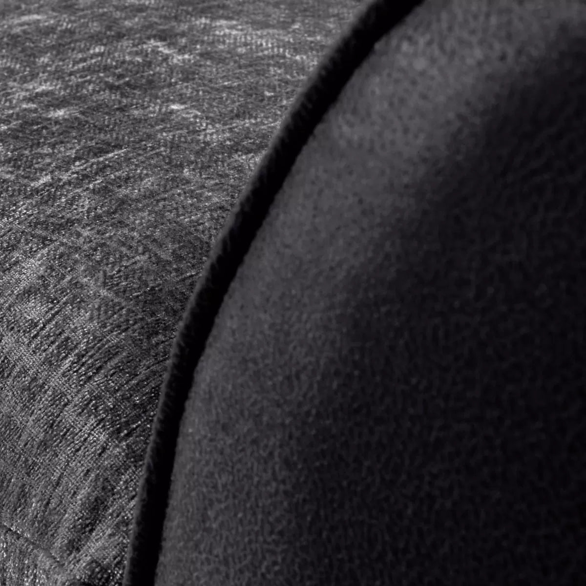 Aruba Black and Grey Fabric 2 Seater Sofa