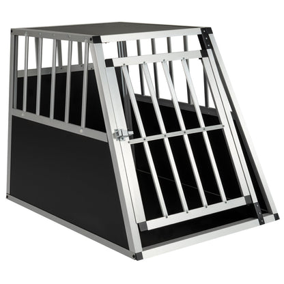 Chew Proof Dog Cage for Small Medium Dogs with Trapezoidal Design for Camping