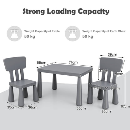Children's Multi Activity Table and Chair Set-Grey