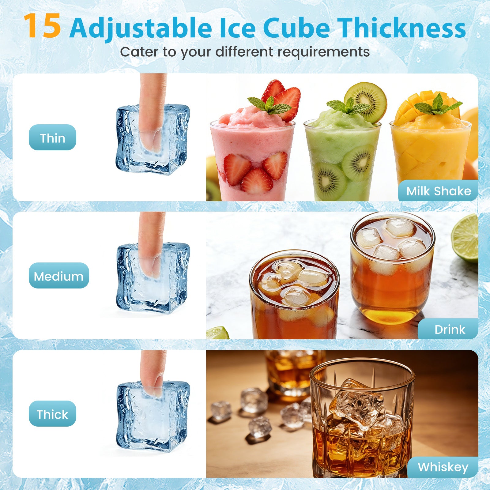 23 kg/24H Commercial Ice Maker with 5 kg Storage Capacity and Self-Cleaning-Silver