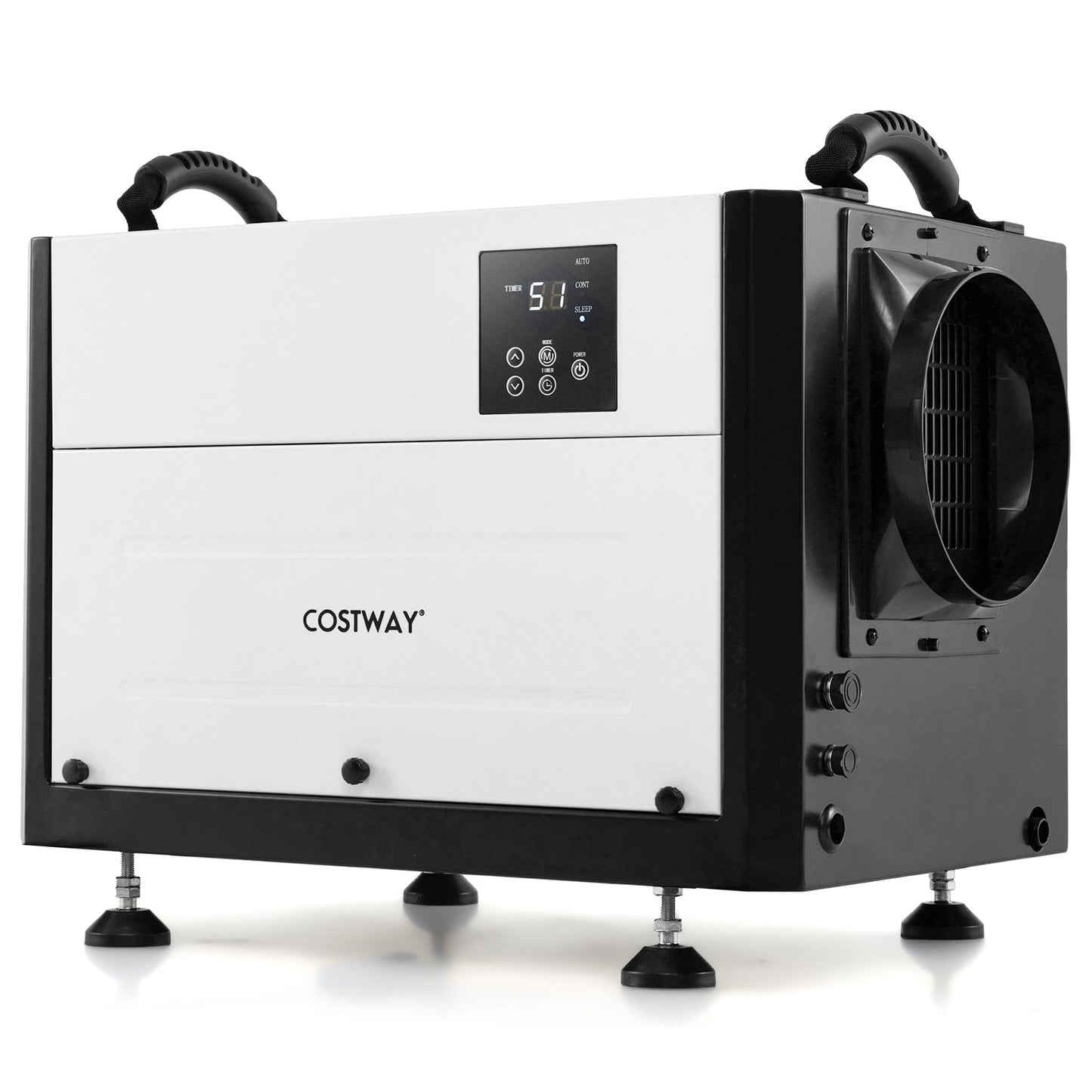 50/70L/Day Crawl Space Dehumidifier with 3 Modes and 24H Timer-Black-50L
