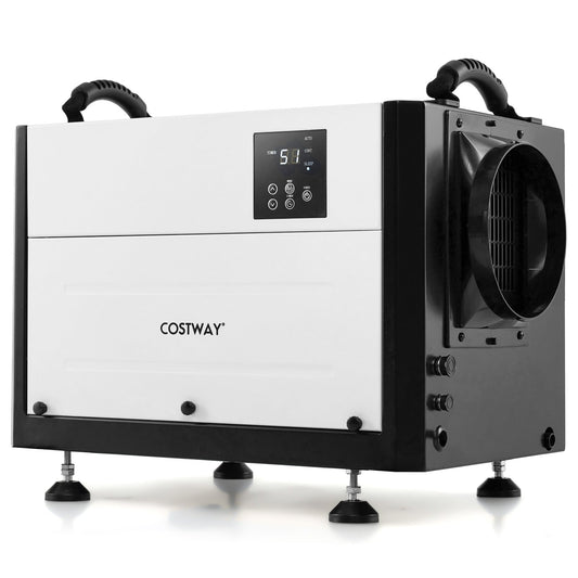 50/70L/Day Crawl Space Dehumidifier with 3 Modes and 24H Timer-Black-50L